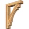 Ekena Millwork Merced Block Rough Sawn Bracket w/ Offset Brace, Western Red Cedar, 6"W x 28"D x 36"H BKT0604X28X36MRC05RWR - alternate 1